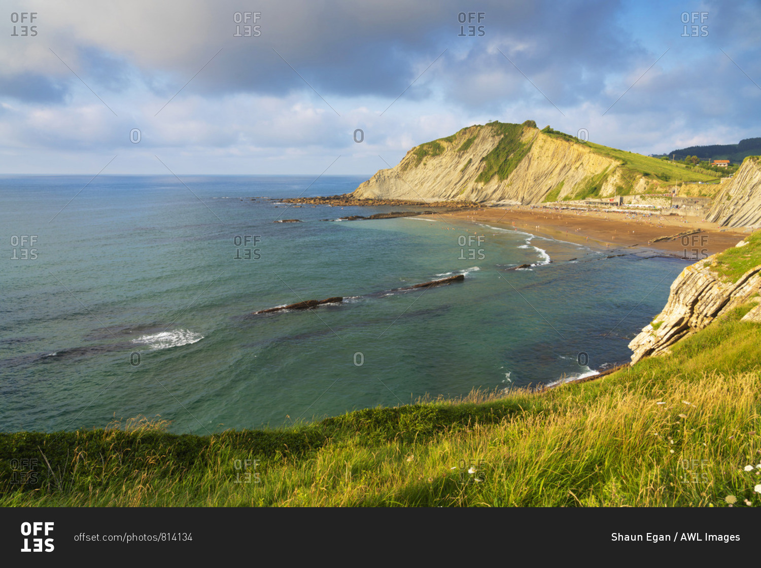 Spain, Basque Country, Zumaia. overview
