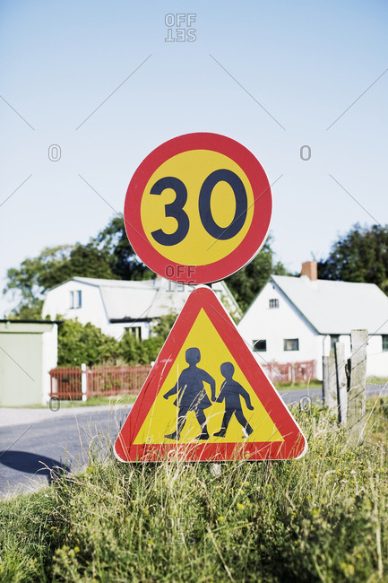 School road sign