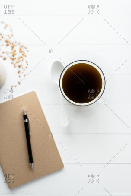 Minimal coffee on table