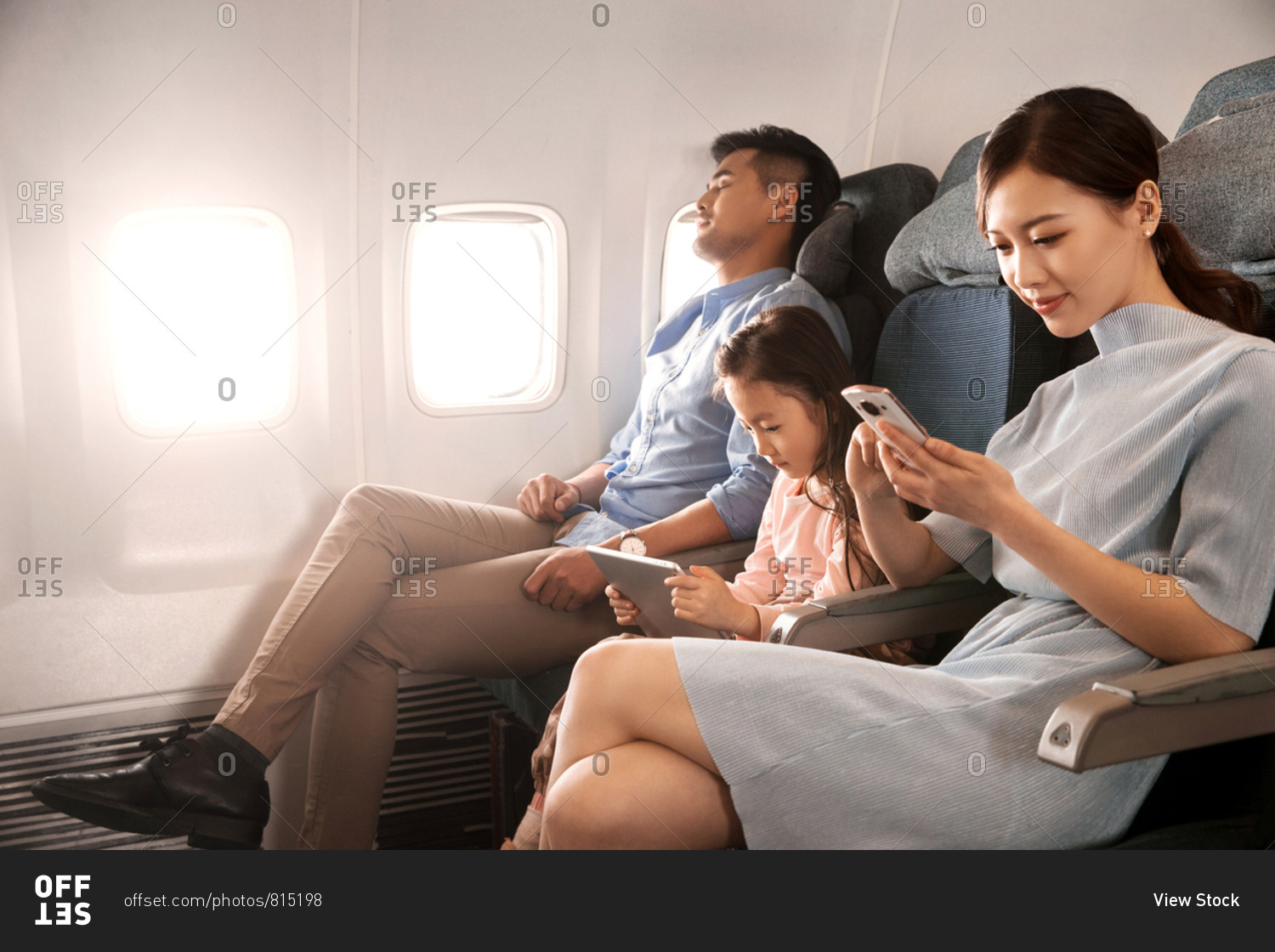 Happy families by plane