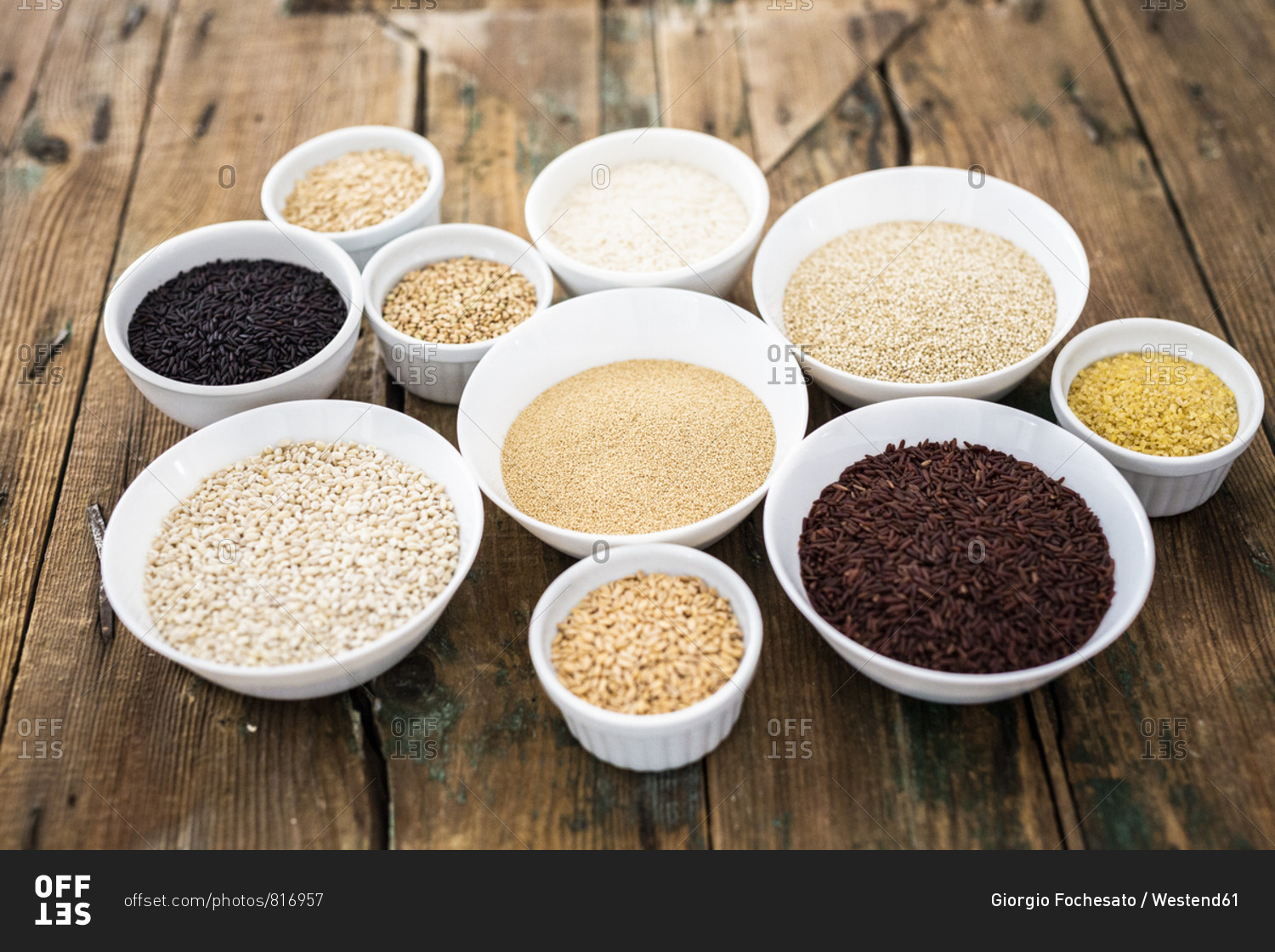Cereal mix: black rice- red rice- barley- amaranth- quinoa- rice- bulgur- oats and buckwheat