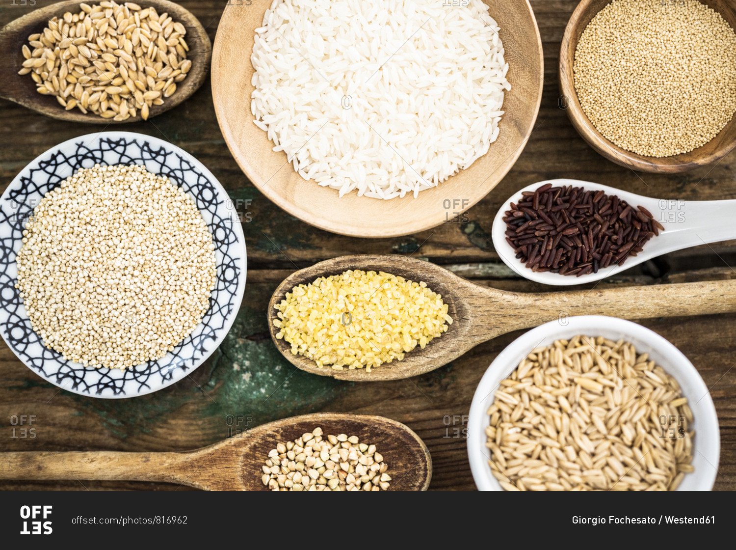 Cereal mix: red rice- barley- amaranth- quinoa- rice- bulgur- spelt and buckwheat