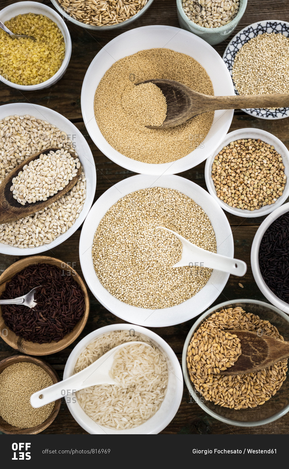 Cereal mix: red rice- black rice- barley- amaranth- quinoa- rice- bulgur- spelt- oats and buckwheat