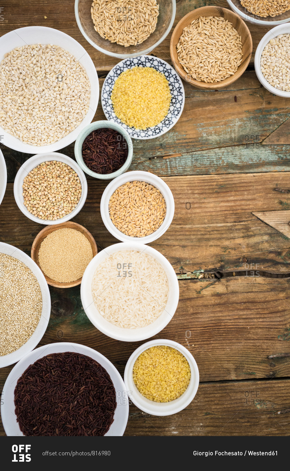 Buckwheat- red rice- bulgur- rice- amaranth- oats- barley and spelt and quinoa