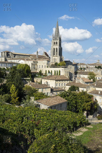 France- Saint Emilion- overlook over the Unesco world heritage sight