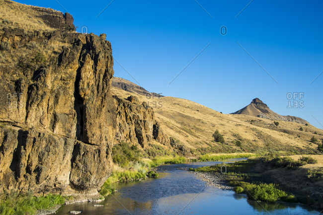 USA- Oregon- John Day Fossil Beds National Monument- John Day River