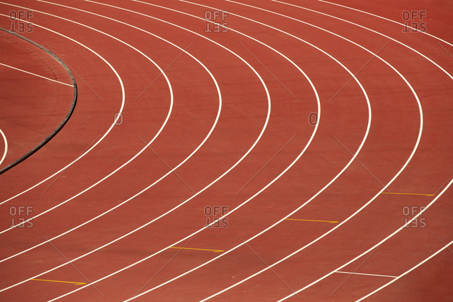 A track and field athletes in the competition
