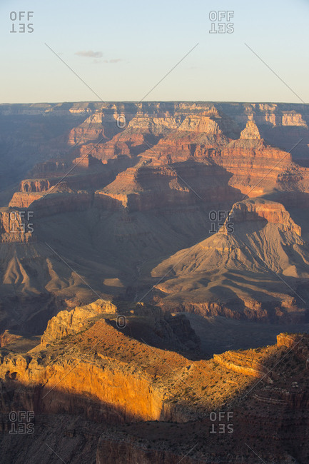 USA- Arizona- sunset over Grand Canyon