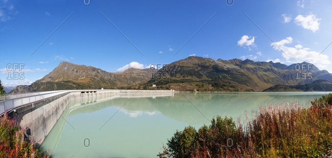 Austria- Vorarlberg- dam wall of Kops reservoir