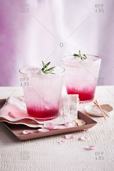 Rosewater cocktail from the Offset Collection