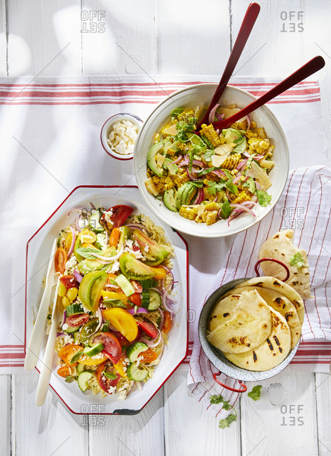 Colorful summer salads - Offset Collection