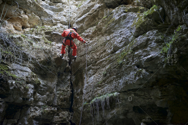 Caving in Spain