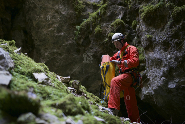 Caving in Spain
