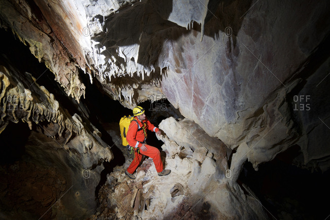 Caving in Spain
