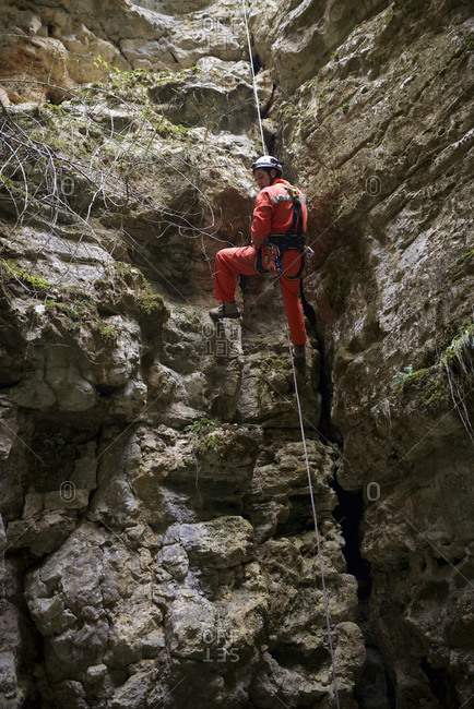 Caving in Spain