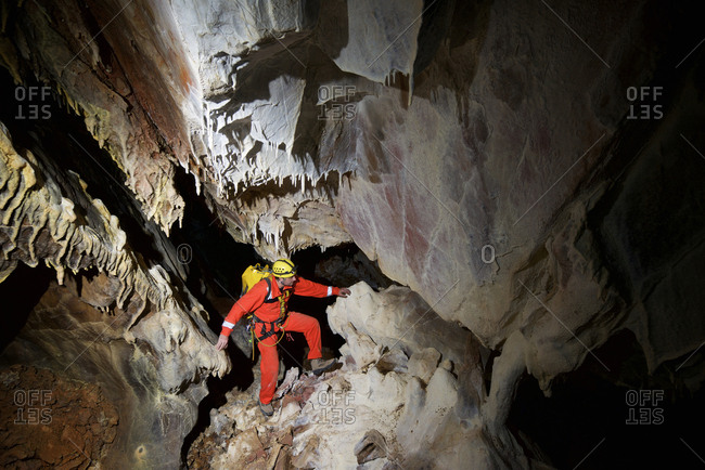Caving in Spain