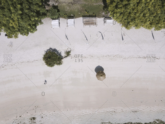 Aerial view of beach, Sumbawa, Indonesia