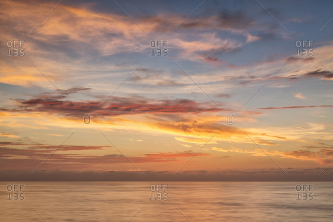 USA, California, La Jolla. Sunset from La Jolla Shores