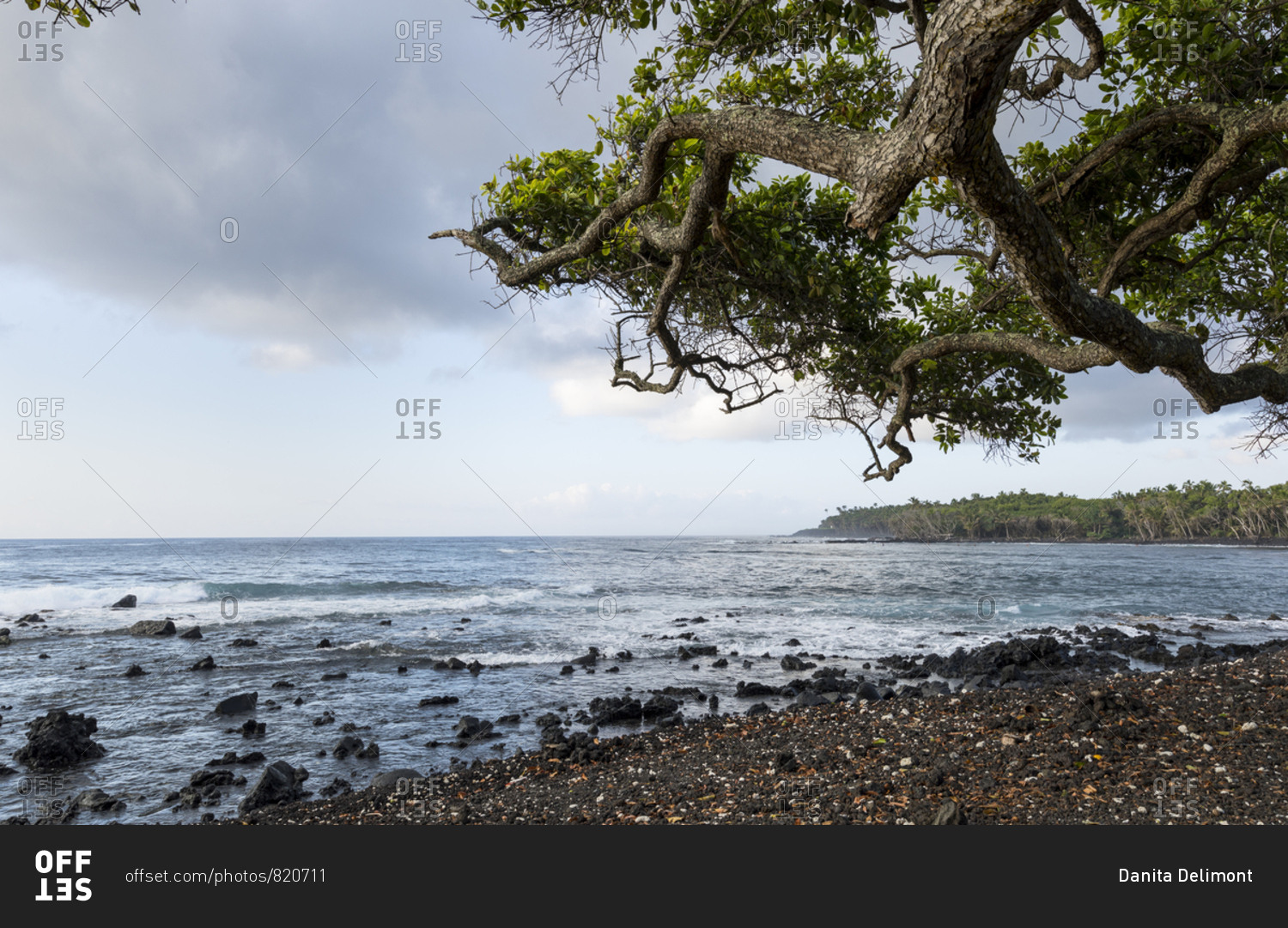 Isaac Hale Beach Park, Puna Coast, Hawaii stock photo - OFFSET