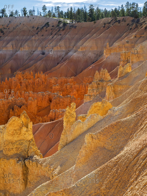 Utah, Bryce Canyon National Park. View of canyon with hoodoos
