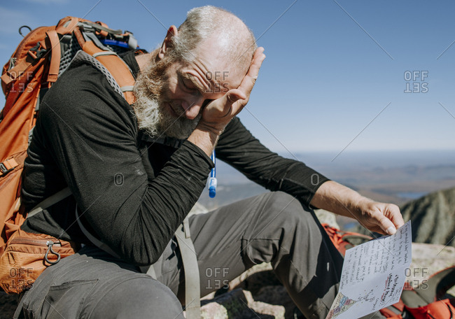 Retired Appalachian Trail hiker gets emotional at the end of his hike