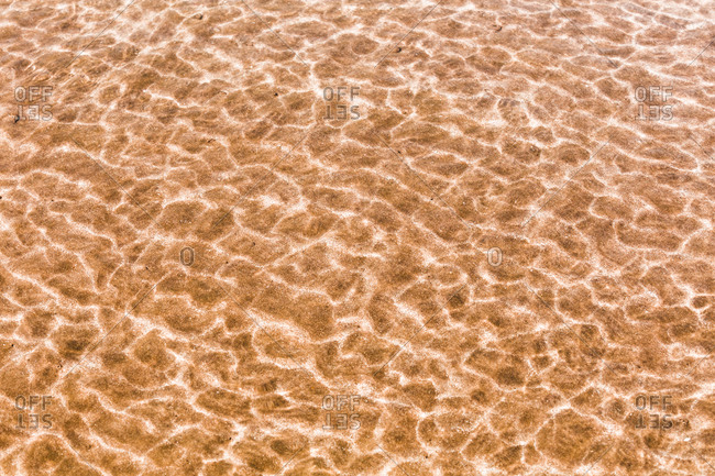 Rippled water surface at the sea