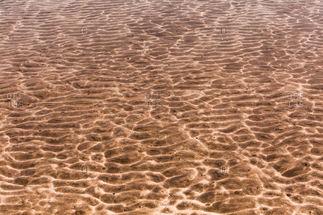 Rippled water surface at the sea