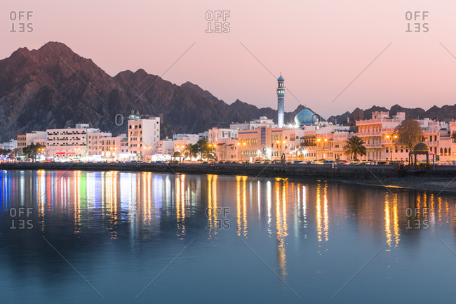 March 7, 2019: Mutrah at sunset- Muscat- Oman