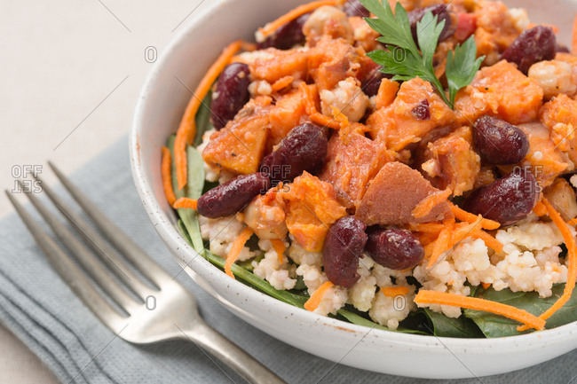 Bowl of chickpea tagine