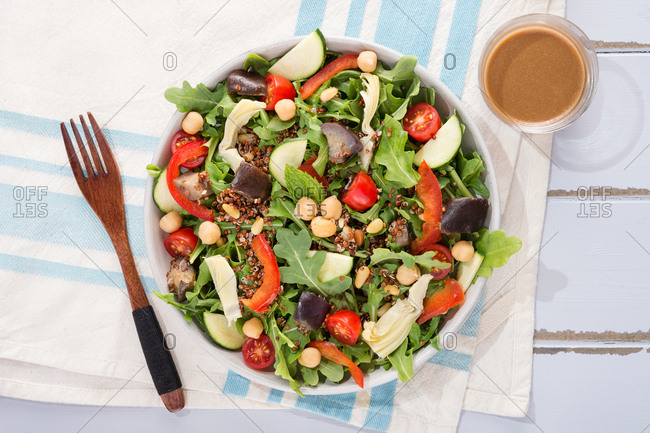 Chickpea and quinoa salad