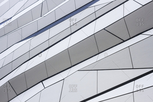 Detail of an interesting building facade in Poznan, Poland