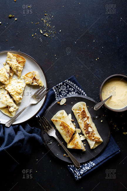Sweet, rustic Indian Dessert.