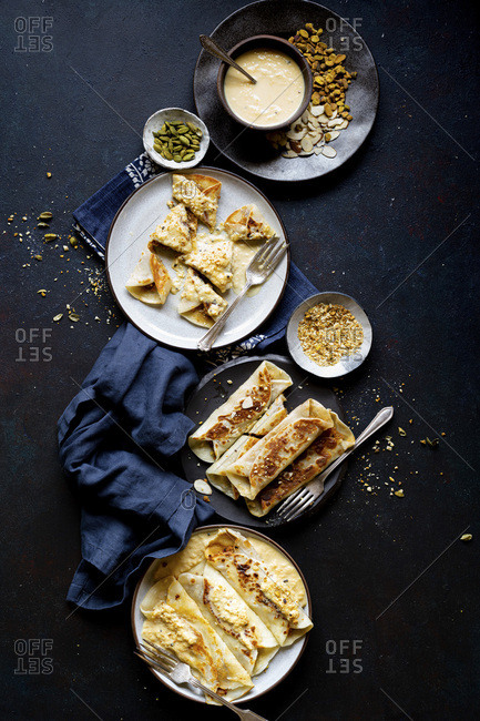 Sweet, rustic Indian Dessert.