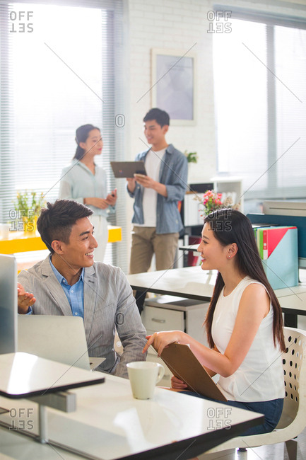 Business men and women in the office