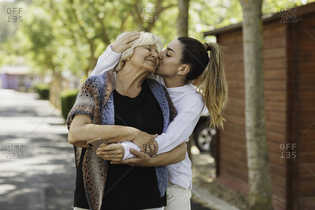 Lesbian Kissing Old Young