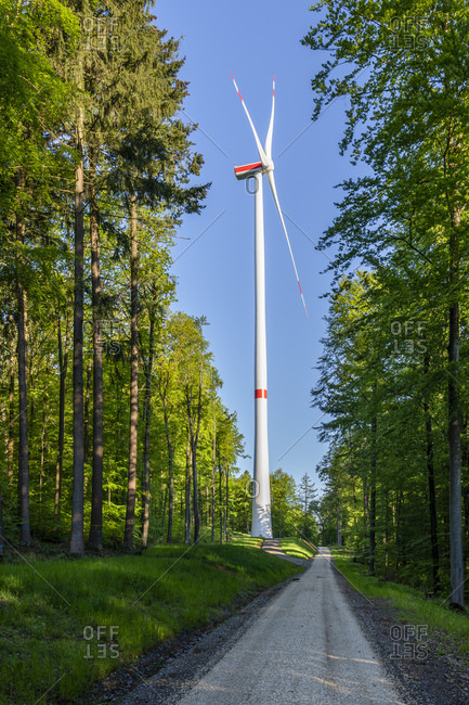 Wind wheel in the Swabian Forest- Rems-Murr-Kreis- Germany