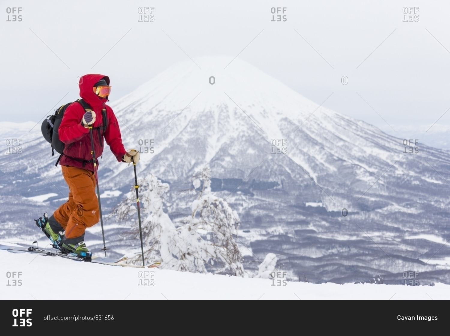 Ski Skinning from the Offset Collection stock photo OFFSET