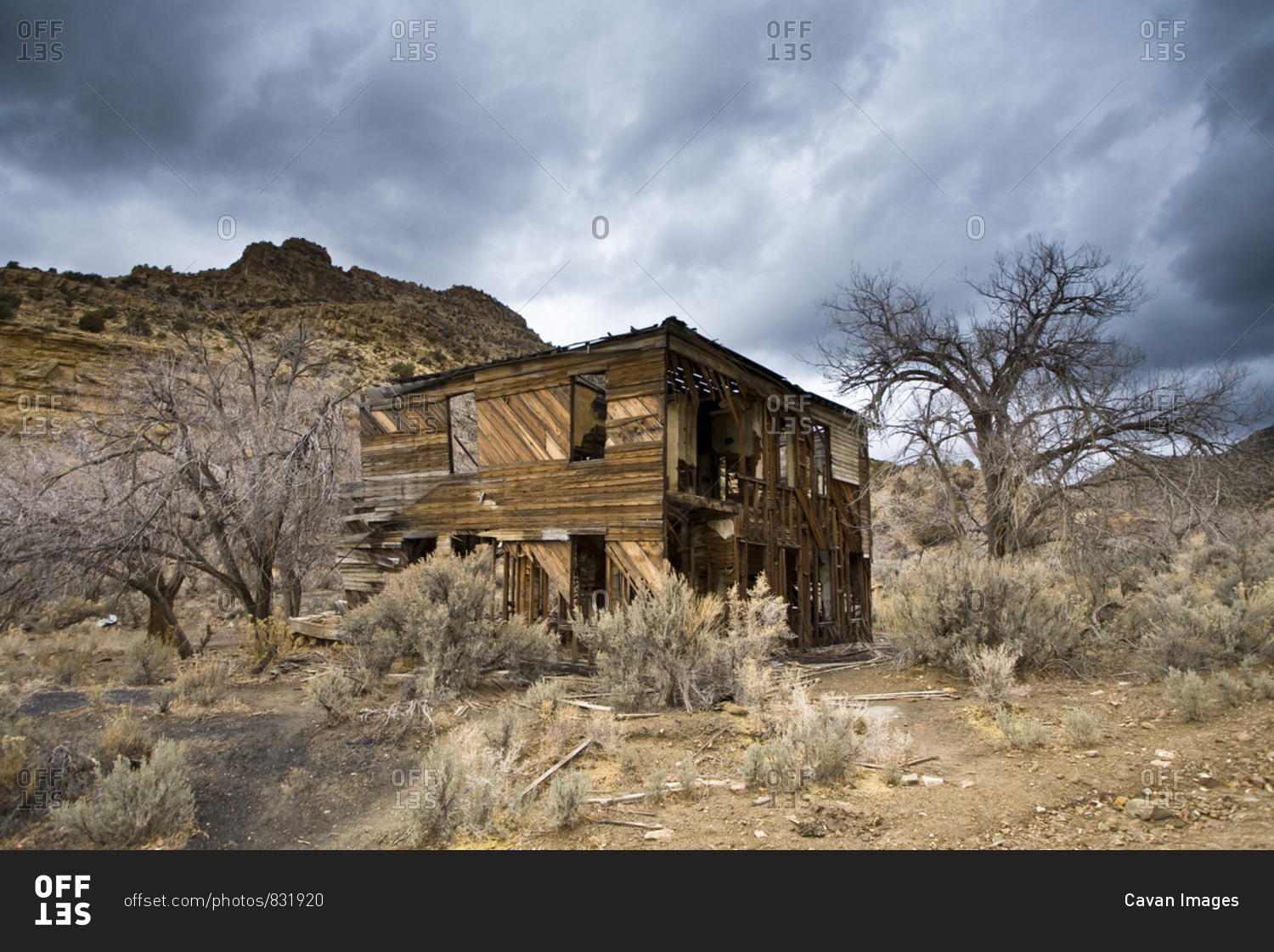 An Old Deserted Building In Sego Utah Stock Photo Offset