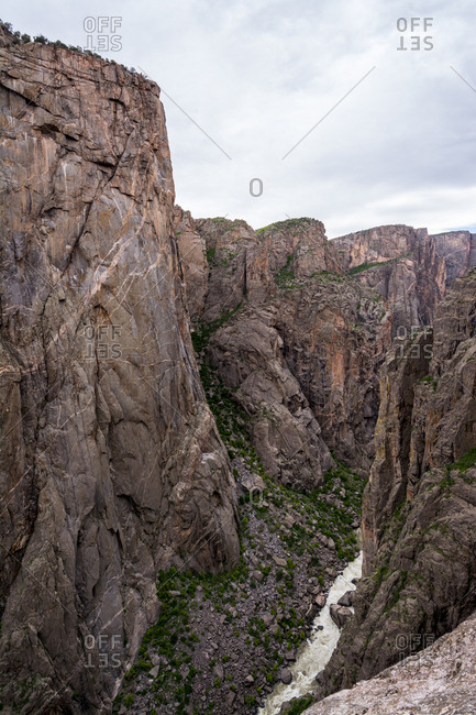 Canyon scenic of the Black Canyon of the Gunnison, Montrose, Colorado.
