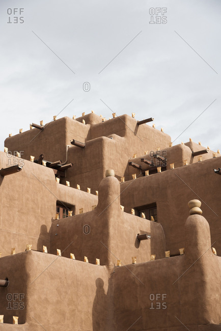 Traditional adobe buildings in Santa Fe, New Mexico