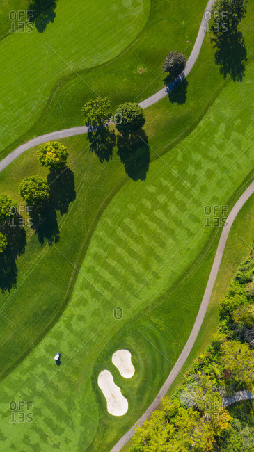 golf course top view