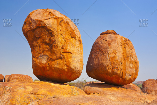 Granite boulders in the Devil's Marbles Conservation Reserve- Northern Territory- Australia