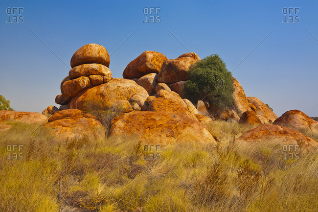 Granite boulders in the Devil's Marbles Conservation Reserve- Northern Territory- Australia