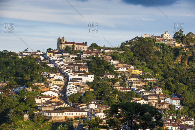 View of the colonial town of Ouro Preto- Minas Gerais- Brazil