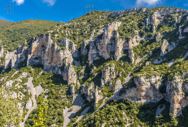 Spain, province of Huesca, autonomous community of Aragon, Sierra y Ca�ones de Guara natural park, the Mascun canyon