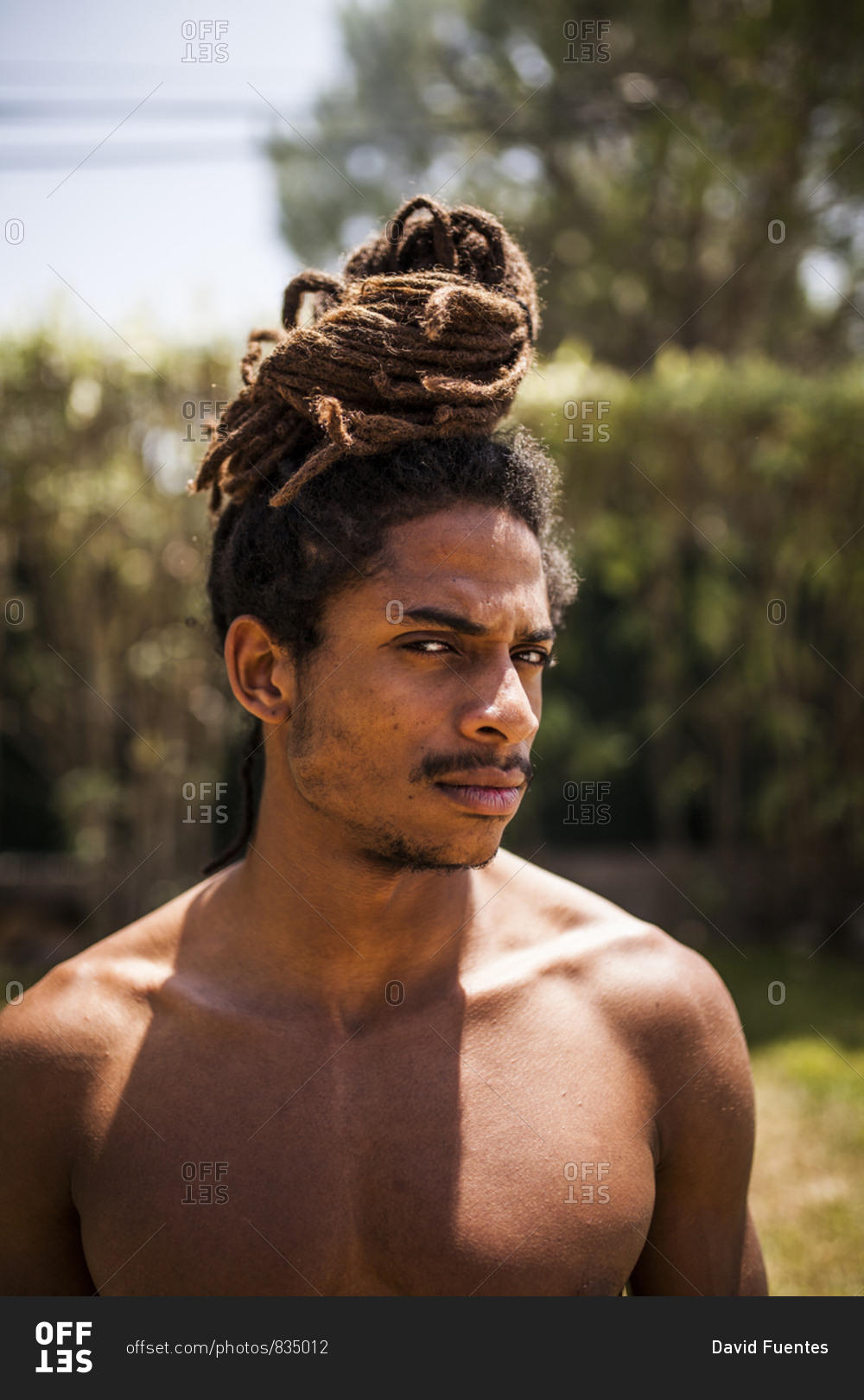 Portrait Of A Rastafarian Babe Man Stock Photo OFFSET