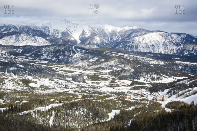 Big Sky Resort the largest ski resort in the United States by acreage located in Big Sky, Montana.