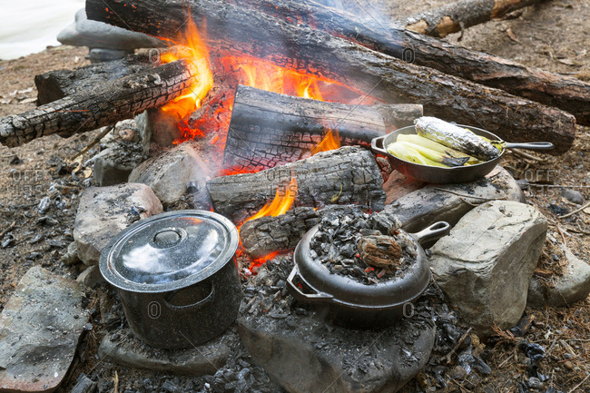 Cast Iron Campfire Cooking