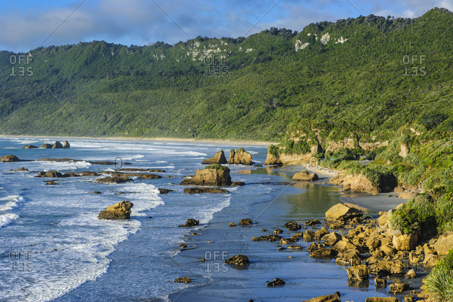 The untouched west coast of the South Island between Greymouth and Westport- New Zealand