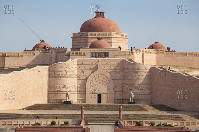 India - February 10, 2019: India, Uttar Pradesh, Lucknow, Gomti Nagar, Dr. Ambedkar Park